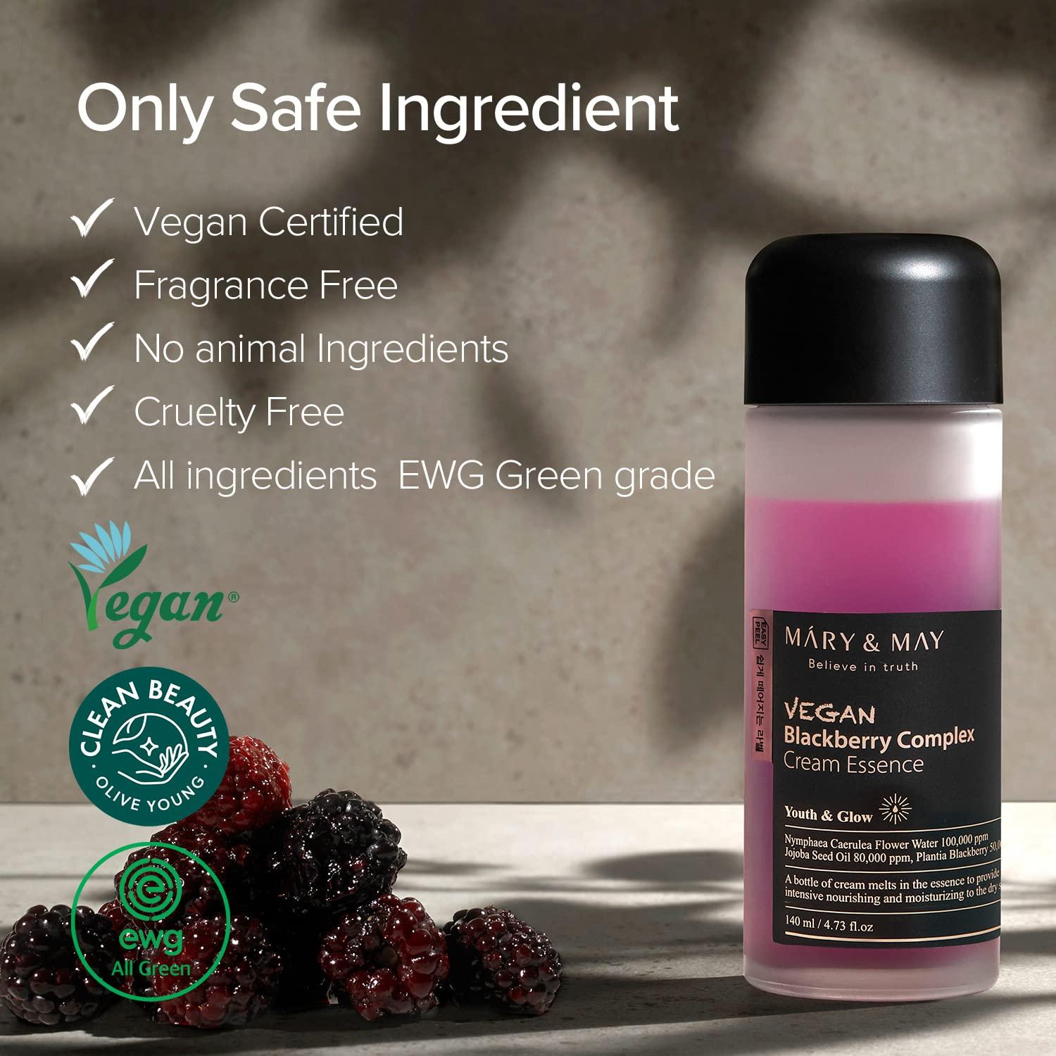 Mary&amp; May - Vegan Blackberry Complex Cream Essence (140ml) 2 - Seoulful Skincare