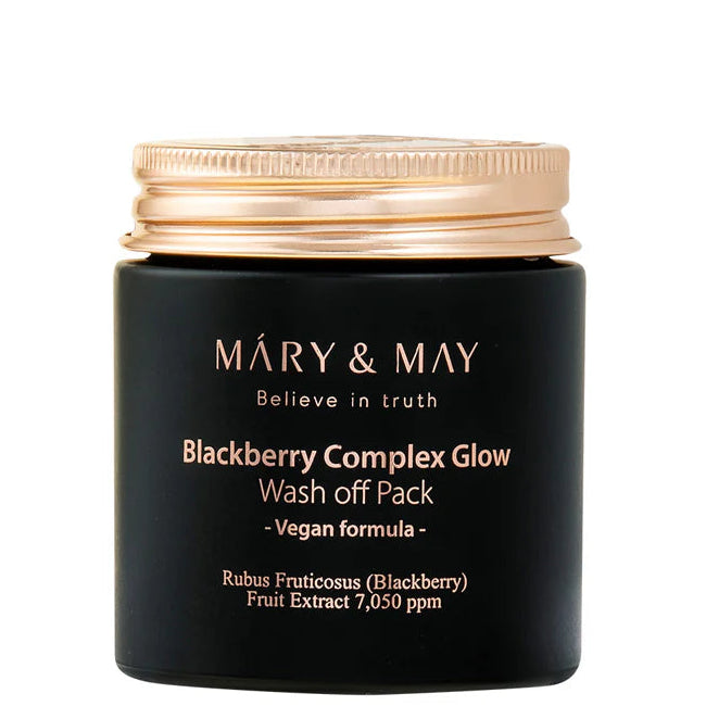 Mary&amp;May - Vegan Blackberry Complex Glow Wash off Pack (125g) - Seoulful Skincare