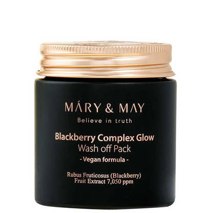 Mary&amp;May - Vegan Blackberry Complex Glow Wash off Pack (125g) - Seoulful Skincare