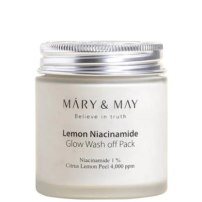 Mary&amp;May - Vegan Lemon Niacinamide Glow Wash off Pack (125g) - Seoulful Skincare
