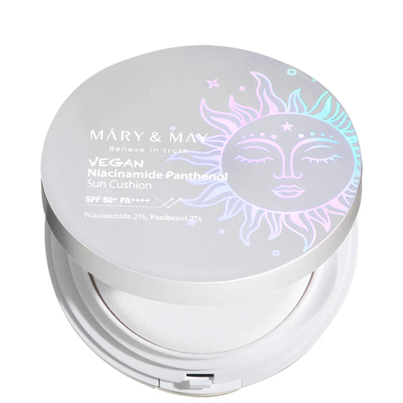 Mary&amp;May - Vegan Niacinamide Panthenol Sun Cushion SPF50+ PA++++ (25g) - Seoulful Skincare