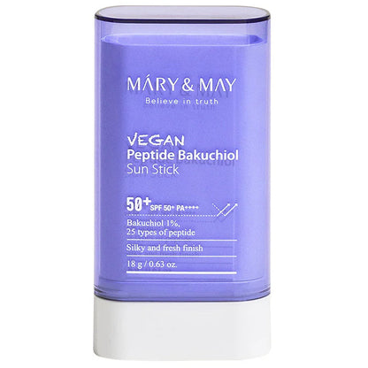 Mary&amp;May - Vegan Peptide Bakuchiol Sun Stick SPF50+ PA++++ (18g) - Seoulful Skincare