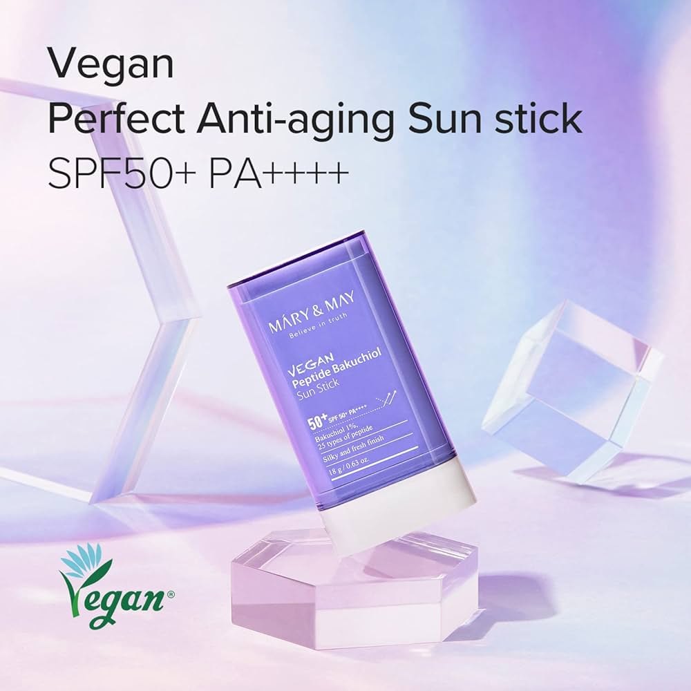 Mary&amp;May - Vegan Peptide Bakuchiol Sun Stick SPF50+ PA++++ (18g) 5 - Seoulful Skincare