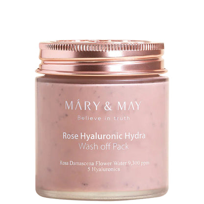 Mary&amp;May - Vegan Rose Hyaluronic Hydra Wash off Pack (125g) - Seoulful Skincare