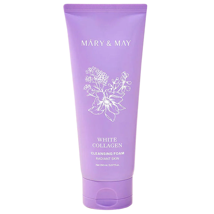 Mary&amp;May - White Collagen Cleansing Foam (150ml) - Seoulful Skincare