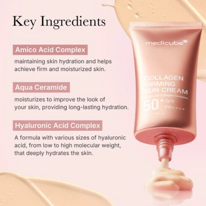Medicube - Collagen Firming Sun Cream (50ml) - v8 - Seoulful Skincare