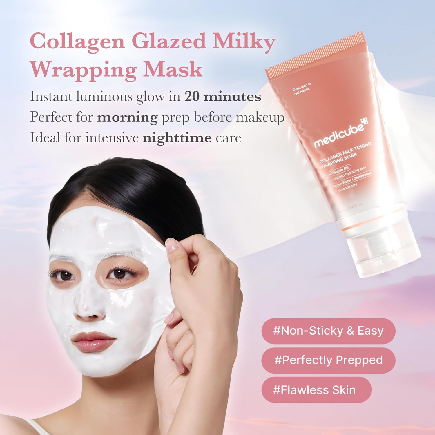 Medicube - Collagen Milk Toning Wrapping Mask (75ml) 2 - Seoulful Skincare