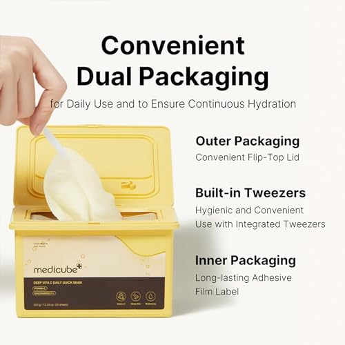 Medicube - Deep Vita C Daily Quick Masks (30 sheets) - v4 - Seoulful Skincare