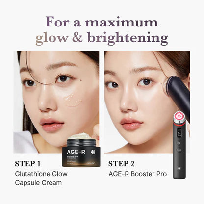 glutathione glow capsule cream GLUTANEX Booster 50ml Offers lifting of the wrinkle area and deep neckline with only use once MEDICUBE AGE-R Glutathione Glow Cream