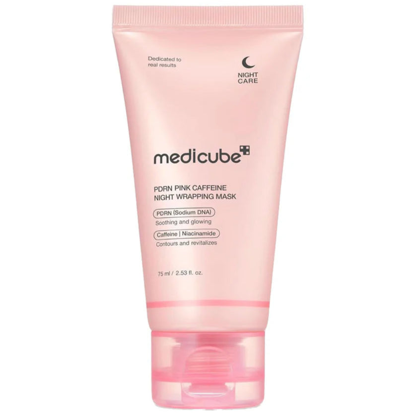 Medicube - PDRN Pink Caffeine Night Wrapping Mask (75ml) - Seoulful Skincare