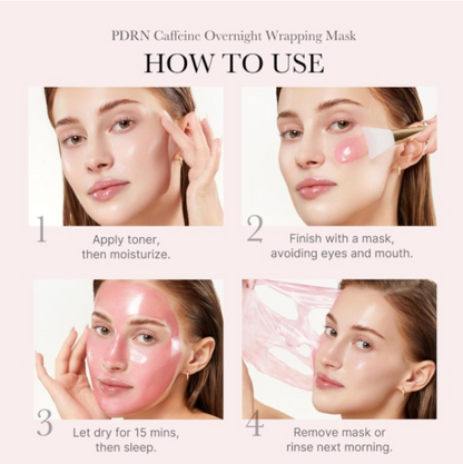 Medicube - PDRN Pink Caffeine Night Wrapping Mask (75ml) - v11 - Seoulful Skincare