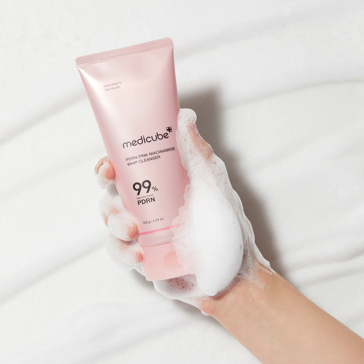 Medicube - PDRN Pink Niacinamide Whip Cleanser (120g) - v3 - Seoulful Skincare