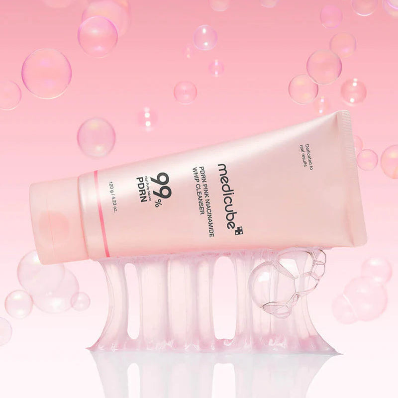 Medicube - PDRN Pink Niacinamide Whip Cleanser (120g) - v9 - Seoulful Skincare