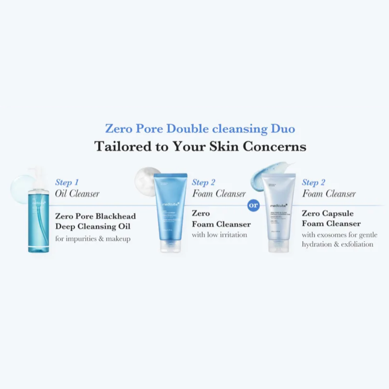 Medicube - Zero Pore SA Clear Capsule Cleansing Foam (120g) - v6 - Seoulful Skincare