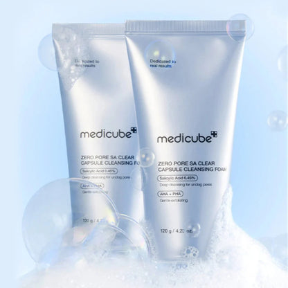 Medicube - Zero Pore SA Clear Capsule Cleansing Foam (120g) - v8 - Seoulful Skincare
