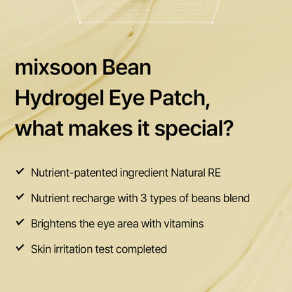 Mixsoon - Bean Hydrogel Eye Patch (30 Pairs) Info4 - Seoulful Skincare