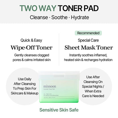 Mixsoon_-_Centella_Toner_Pad_120ea_1-_Seoulful_Skincare