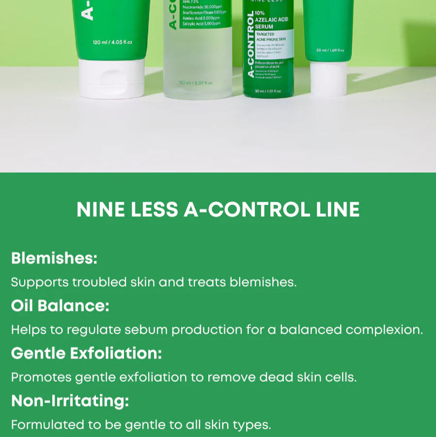 NINE LESS - A-Control Azelaic Acid Cream (50ml) - v3 - Seoulful Skincare
