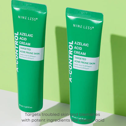 NINE LESS - A-Control Azelaic Acid Cream (50ml) - v - Seoulful Skincare