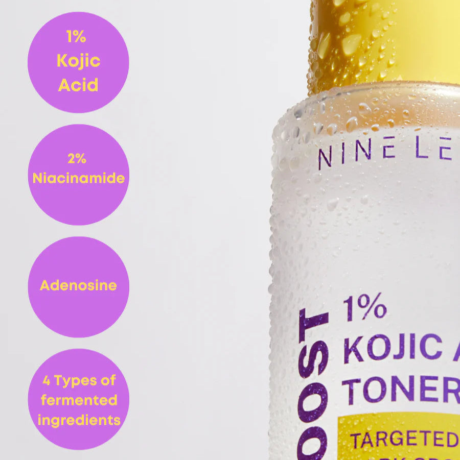 NINE LESS - B-Boost 1% Kojic Acid Toner (200ml) - v3 - Seoulful Skincare