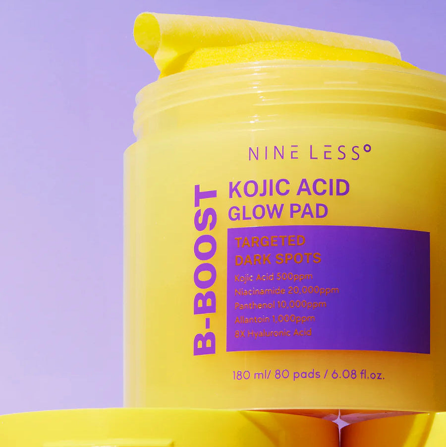 NINE LESS - B-Boost Kojic Acid Glow Pad (80 pads) - v2 - Seoulful Skincare