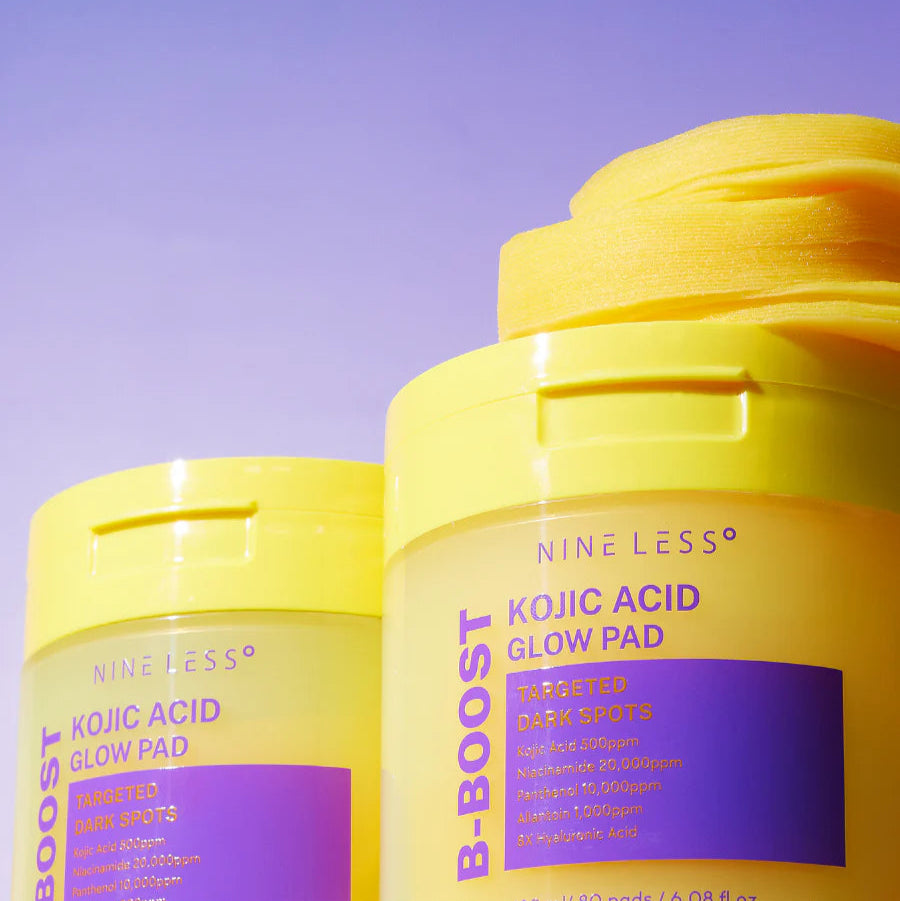NINE LESS - B-Boost Kojic Acid Glow Pad (80 pads) - v6 - Seoulful Skincare