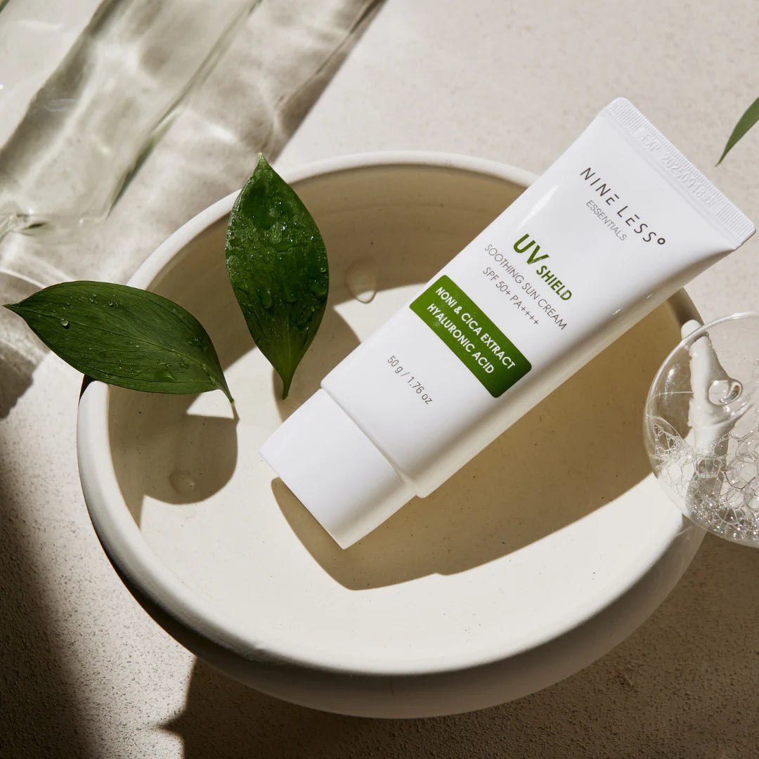 NINE LESS - Essentials UV Shield Soothing Sun Cream (50g) - v - Seoulful Skincare
