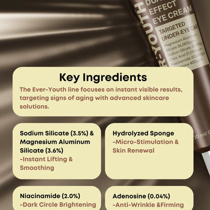 NINE LESS - Ever-Youth Dual Effect Eye Cream (20ml) - v3 - Seoulful Skincare