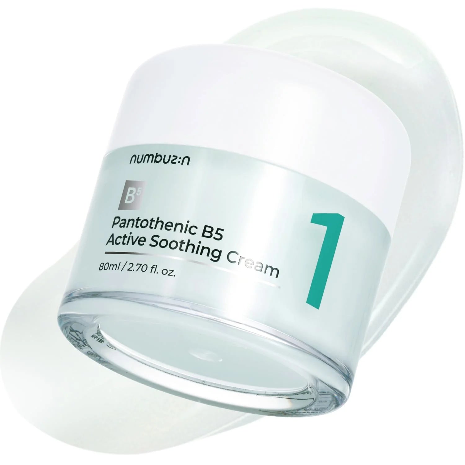 Numbuzin - No.1 Pantothenic B5 Active Soothing Cream (80ml) - v3 - Seoulful Skincare