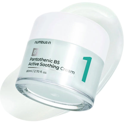 Numbuzin - No.1 Pantothenic B5 Active Soothing Cream (80ml) - v3 - Seoulful Skincare