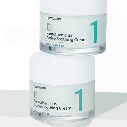 Numbuzin - No.1 Pantothenic B5 Active Soothing Cream (80ml) - v5 - Seoulful Skincare