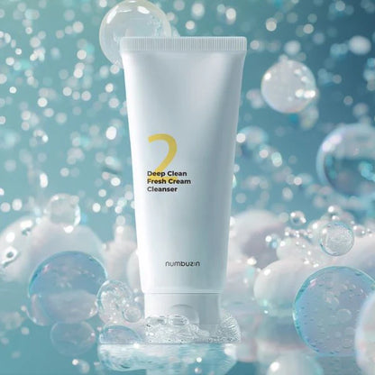Numbuzin - No.2 Deep Clean Fresh Cream Cleanser - v5 - Seoulful Skincare