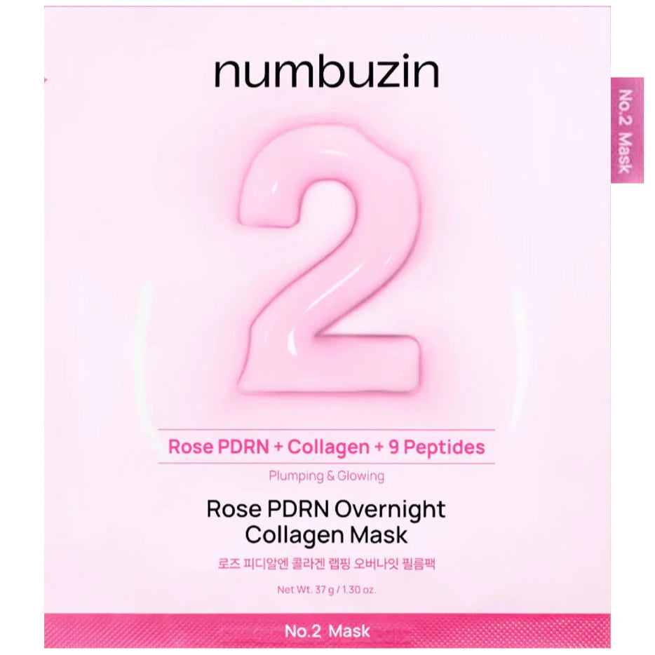 Numbuzin - No.2 Rose PDRN Overnight Collagen Mask (1ea) 1 - Seoulful Skincare