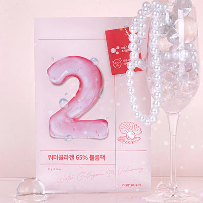 Numbuzin - No.2 Water Collagen 65% Voluming Sheet Mask (1pc) - v - Seoulful Skincare