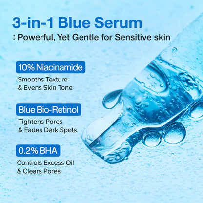 Numbuzin - No.3 Blue Bio-Retinol Pore Refining Serum - v5 - Seoulful Skincare