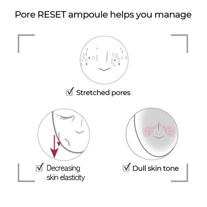 Numbuzin - No.3 Pore Reset Ampoule Shot (25ml) - v7 - Seoulful Skincare