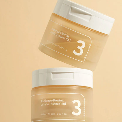 Numbuzin - No.3 Radiance Glowing Jumbo Essence Pad (70 pads) - v2 - Seoulful Skincare