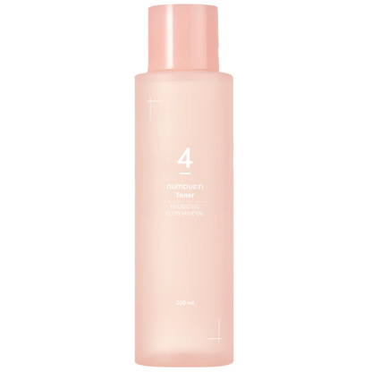 Numbuzin - No.4 Hydrating Glow Mineral Toner (200ml) - Seoulful Skincare