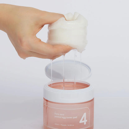 Numbuzin - No.4 Pore Zero Peeled Egg Toner Pad (70 pads) - v - Seoulful Skincare