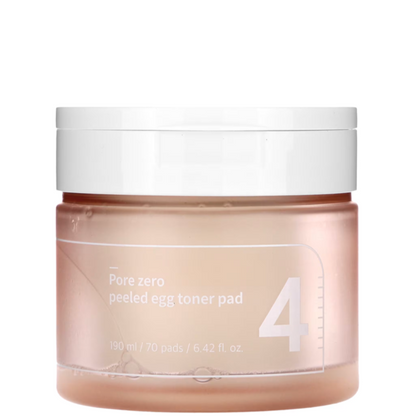 Numbuzin - No.4 Pore Zero Peeled Egg Toner Pad (70 pads) 1 - Seoulful Skincare