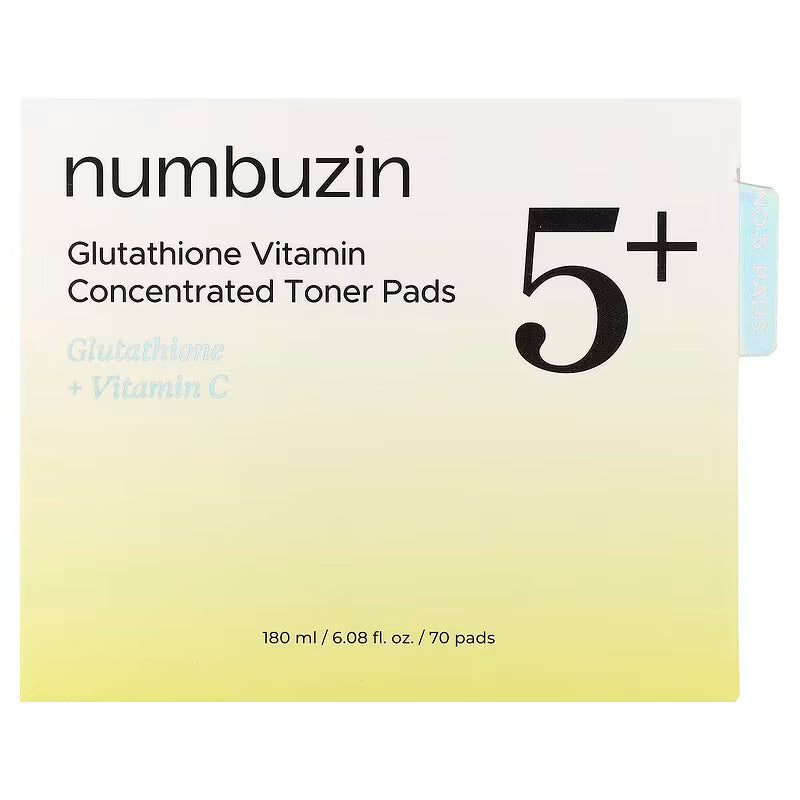 No.5+ Glutathione Vitamin-Niacinamide Concentrated Pad (70 pads)