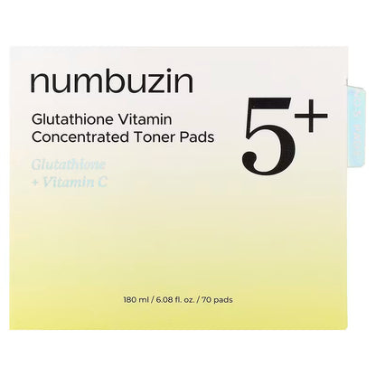 No.5+ Glutathione Vitamin-Niacinamide Concentrated Pad (70 pads)
