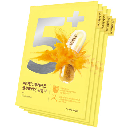 Numbuzin - No.5+ Vitamin Spotlight Sheet Mask (1pc) - v5 - Seoulful Skincare
