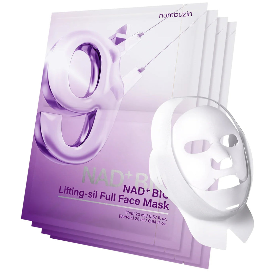 Numbuzin - No.9 NAD Bio Lifting Full Cover Facial Mask +GWP (1pc) - Seoulful Skincare
