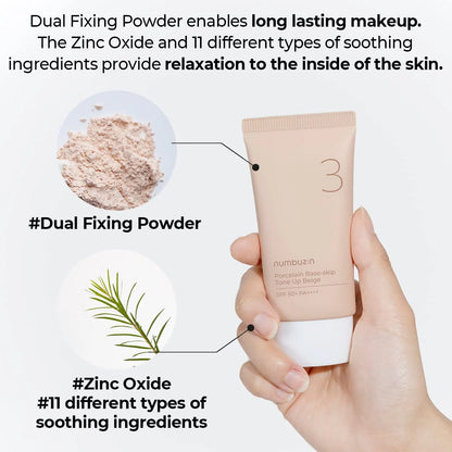 Numbuzin_-_No._3_Porcelain_Base-Skip_Tone_Up_Beige_50ml_Info1-_Seoulful_Skincare