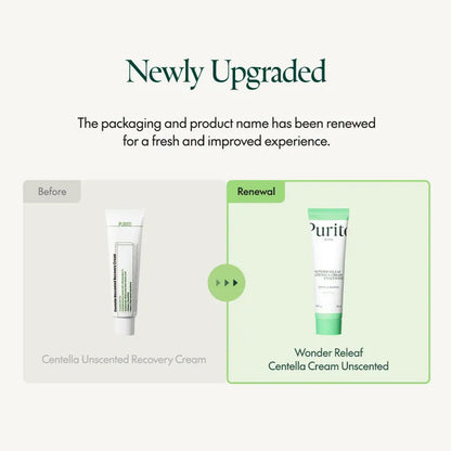 Purito - Wonder Releaf Centella Cream Unscented (50ml) - v10 - Seoulful Skincare