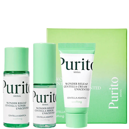 Purito - Wonder Releaf Centella Mini Kit Unscented - Seoulful Skincare