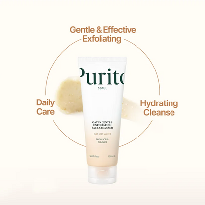 Purito SEOUL - Oat-In Gentle Exfoliating Face Cleanser (150ml) - v2 - Seoulful Skincare