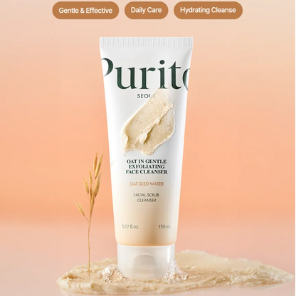 Purito SEOUL - Oat-In Gentle Exfoliating Face Cleanser (150ml) - v - Seoulful Skincare
