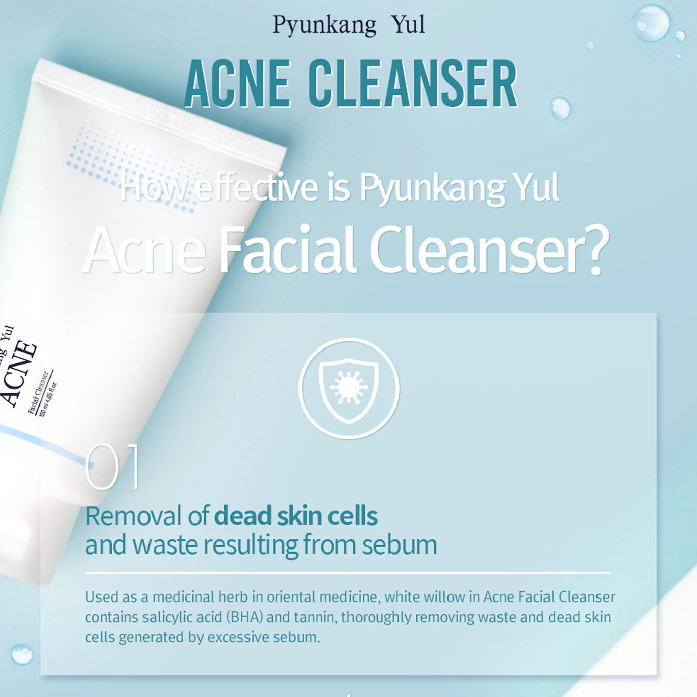 Pyunkang Yul - ACNE Facial Cleanser (120ml) info3 - Seoulful Skincare